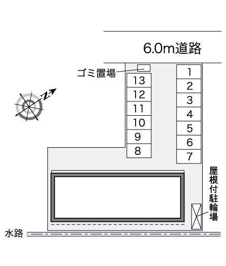 エストラーデ(35297)の駐車配置図