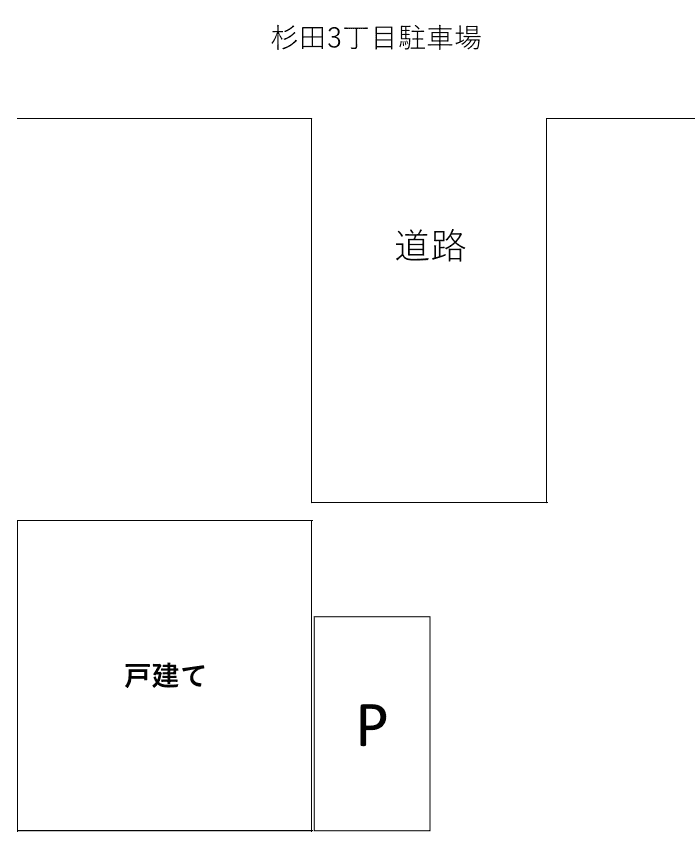 杉田3丁目駐車場の駐車配置図