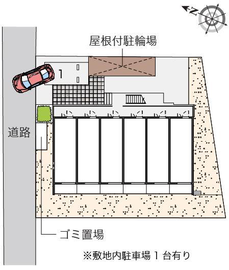 クレイノクレール　オオクボ(56140)の駐車配置図