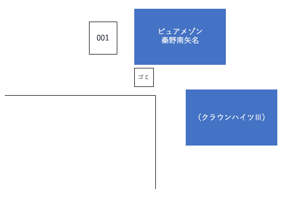ピュアメゾン秦野南矢名Ⅱ駐車場の駐車配置図