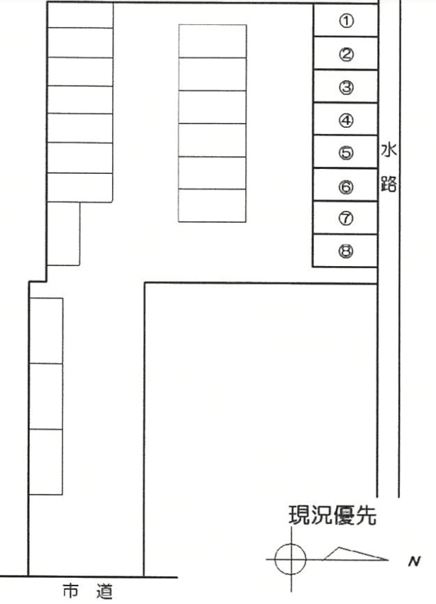 林興産パーキングの駐車配置図