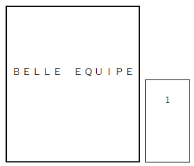 ＢＥＬＬＥ　ＥＱＵＩＰＥ（ベルエキプ）の駐車配置図