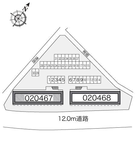 ツインヴィラＢ(20467)の駐車配置図