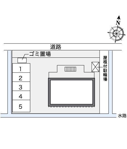 ガーネット(35380)の駐車配置図