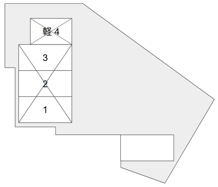 井口堂駐車場の駐車配置図