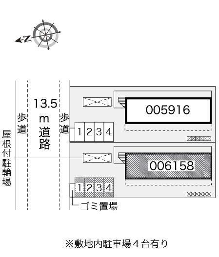川手町Ｂ(6158)の駐車配置図