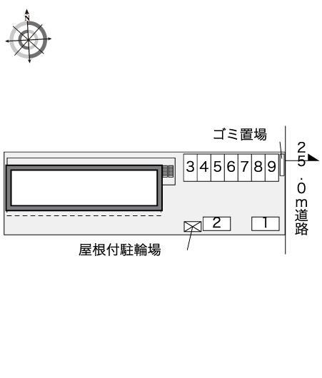 錦(42953)の駐車配置図