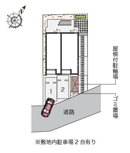クレイノＣｒｙｓｔａｌ(58376)の駐車配置図