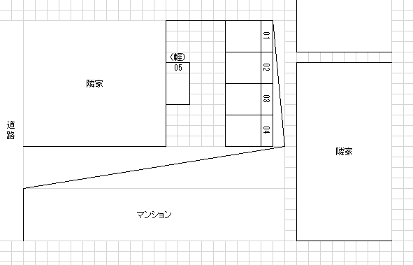 Ｍパーク鴨池２の駐車配置図
