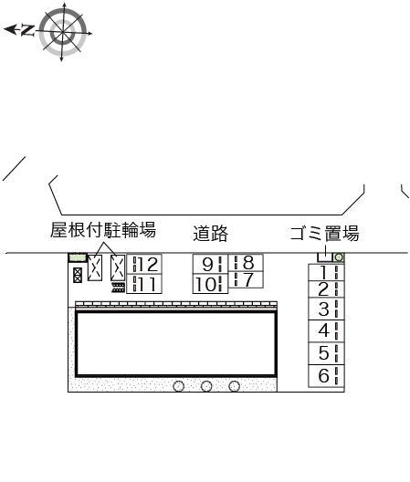 Ｍ＆Ｍ(47638)の駐車配置図