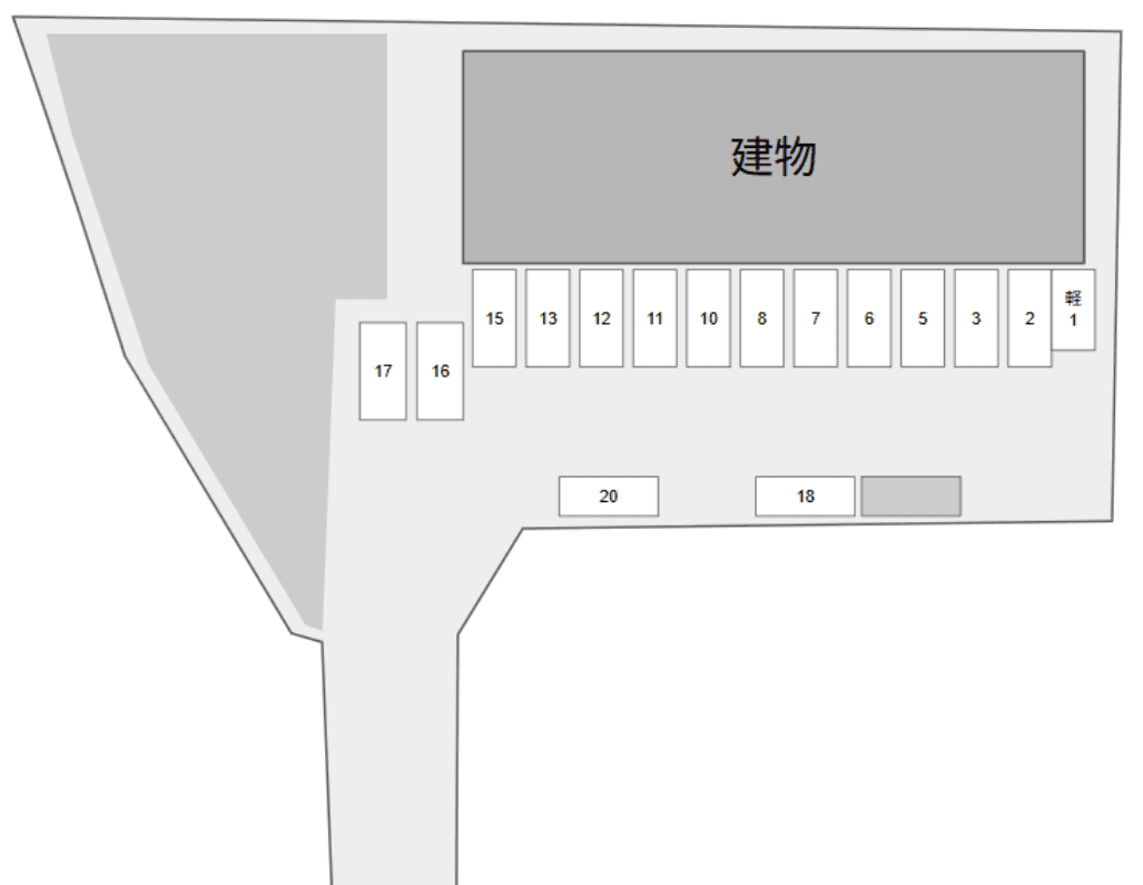 ファミール別駐車場の駐車配置図