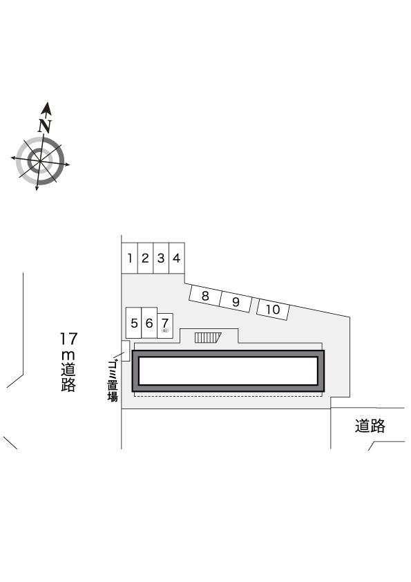サニーハイツ(14653)の駐車配置図