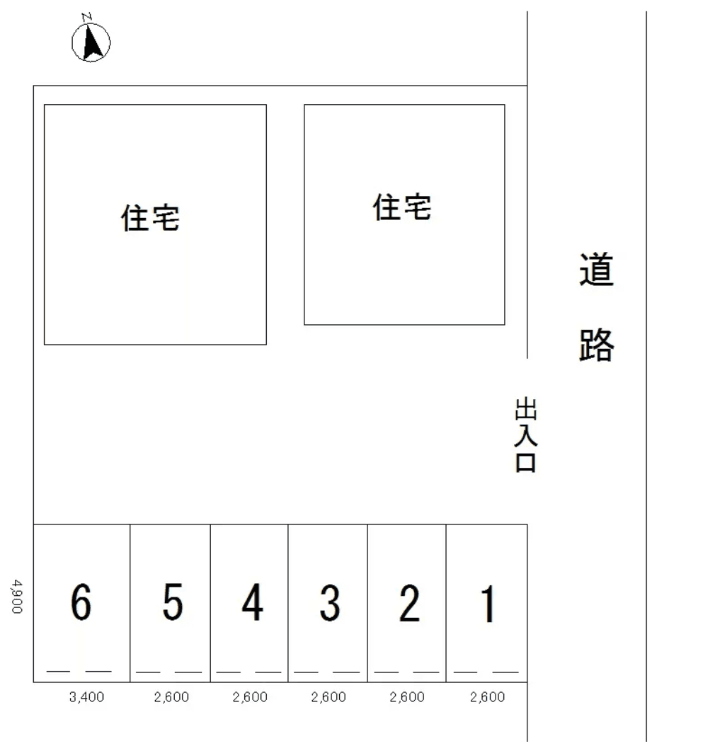 フラワーパーキングの駐車配置図