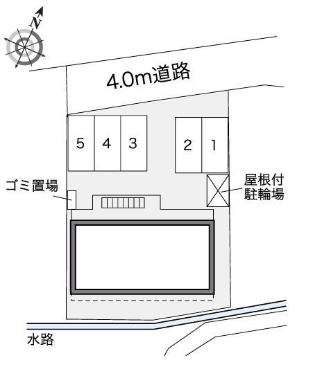 フクシマⅡ(40922)の駐車配置図