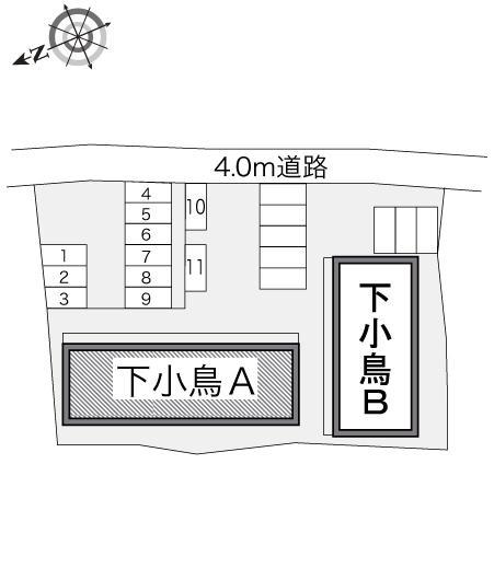 下小鳥Ａ(22739)の駐車配置図