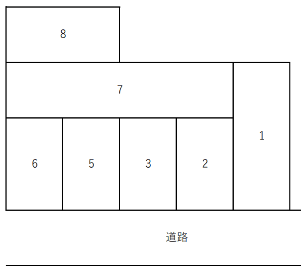 桐生駐車場の駐車配置図