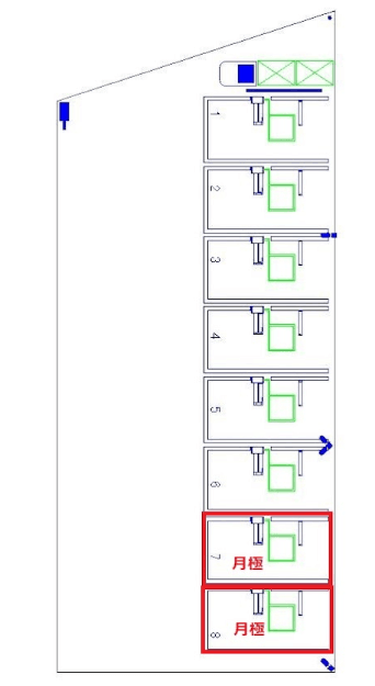 難波第５の駐車配置図