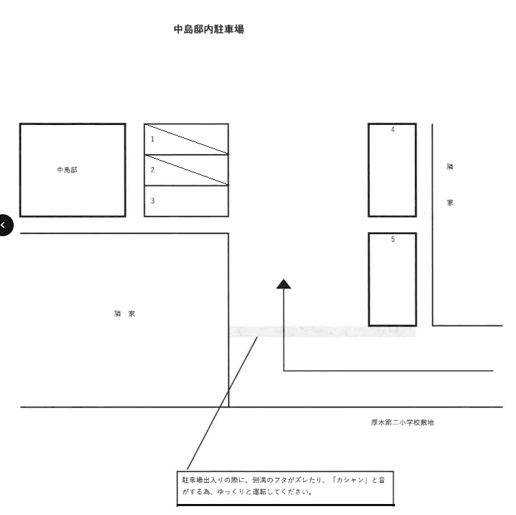 中島駐車場の駐車配置図