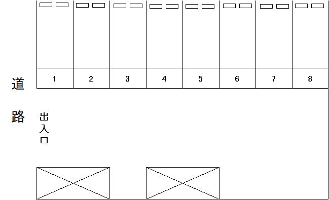 第１吉野パーキングの駐車配置図