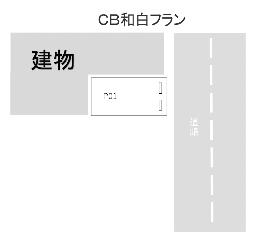 CB和白ﾌﾗﾝの駐車配置図