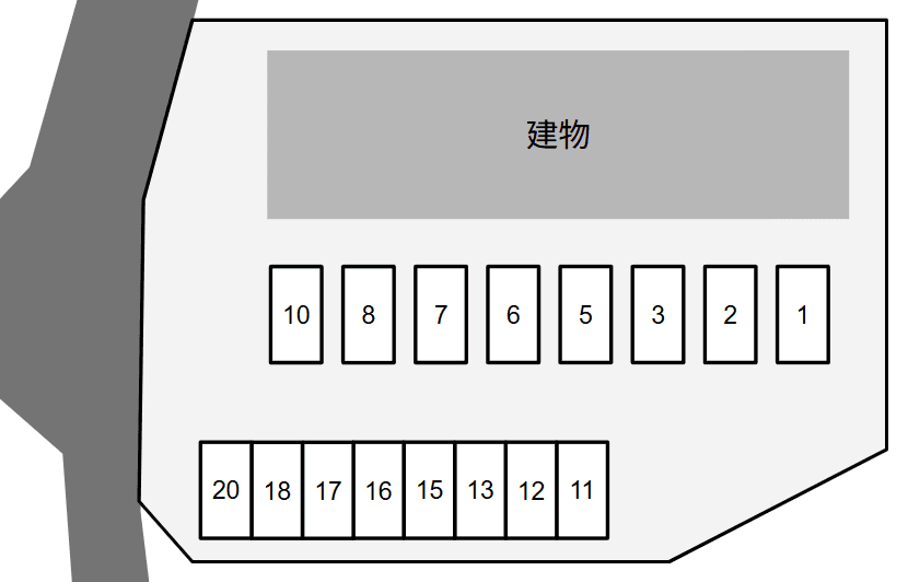 パークヒルズの駐車配置図