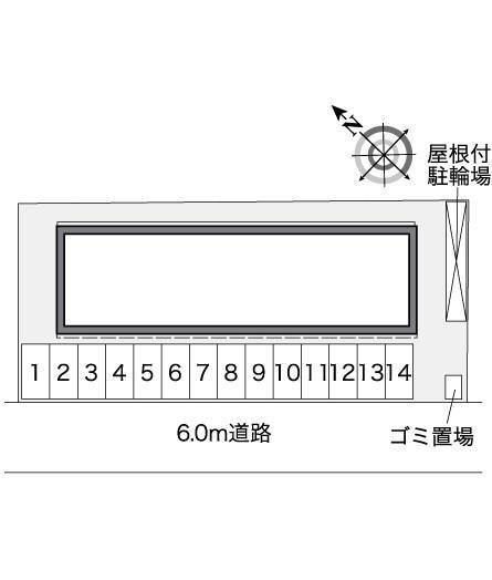 紫陽花(38517)の駐車配置図