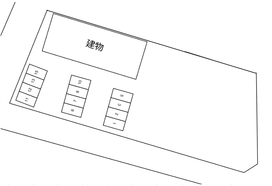 Holly flatの駐車配置図