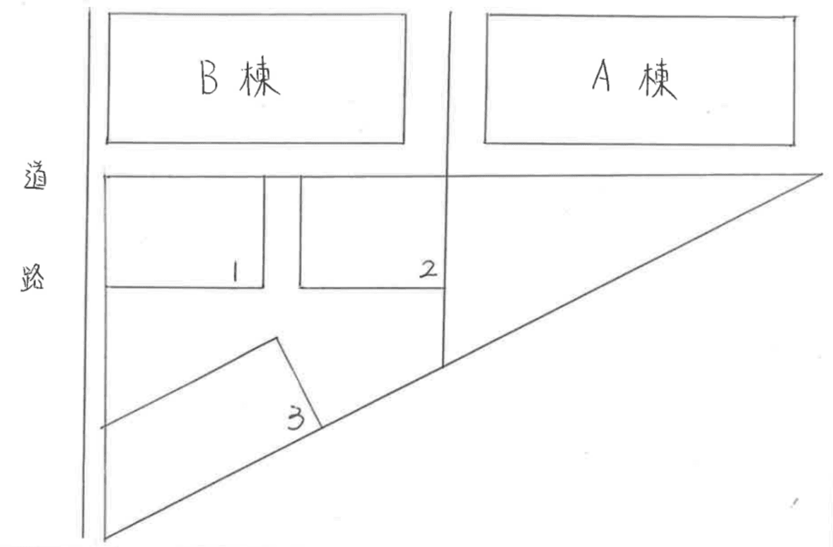 サニーハイツＢの駐車配置図