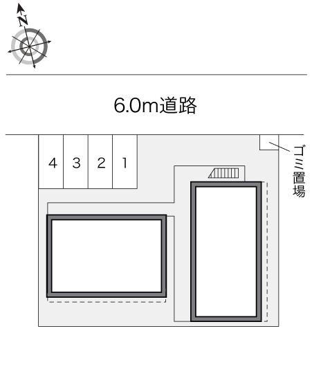 グリーンサイド１６(21807)の駐車配置図