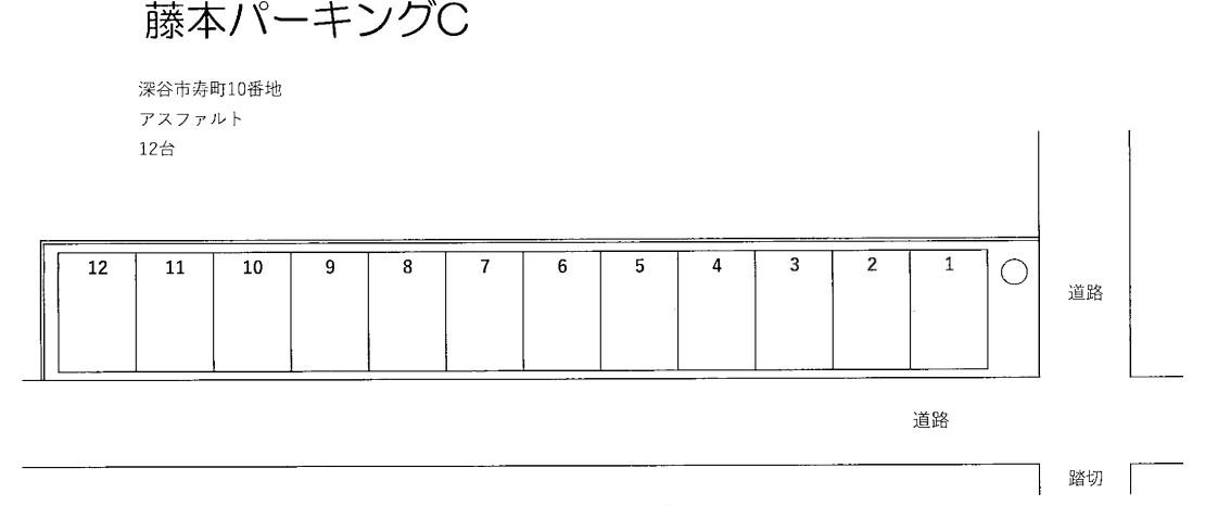 藤本パーキングCの駐車配置図