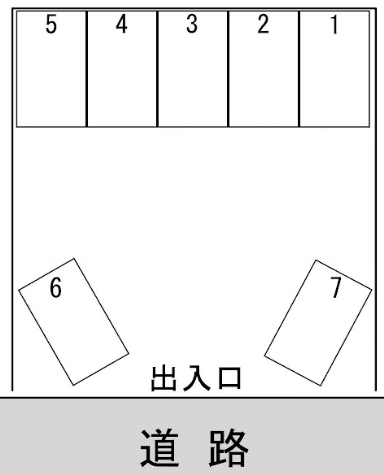 アイリス駐車場の駐車配置図