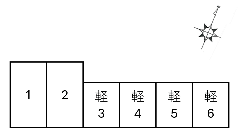 キタカガヤ第7の駐車配置図