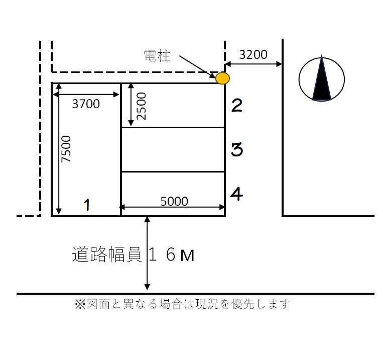 吉川第2駐車場の駐車配置図