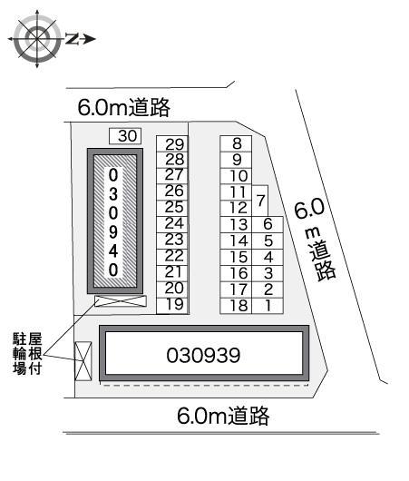 ディヤハイム　藤(30940)の駐車配置図