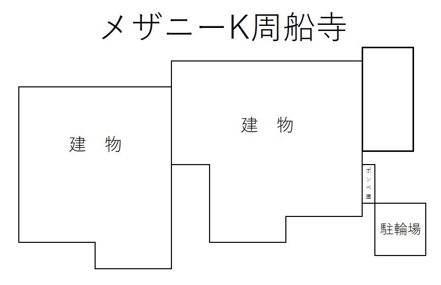 メザニーK周船寺の駐車配置図