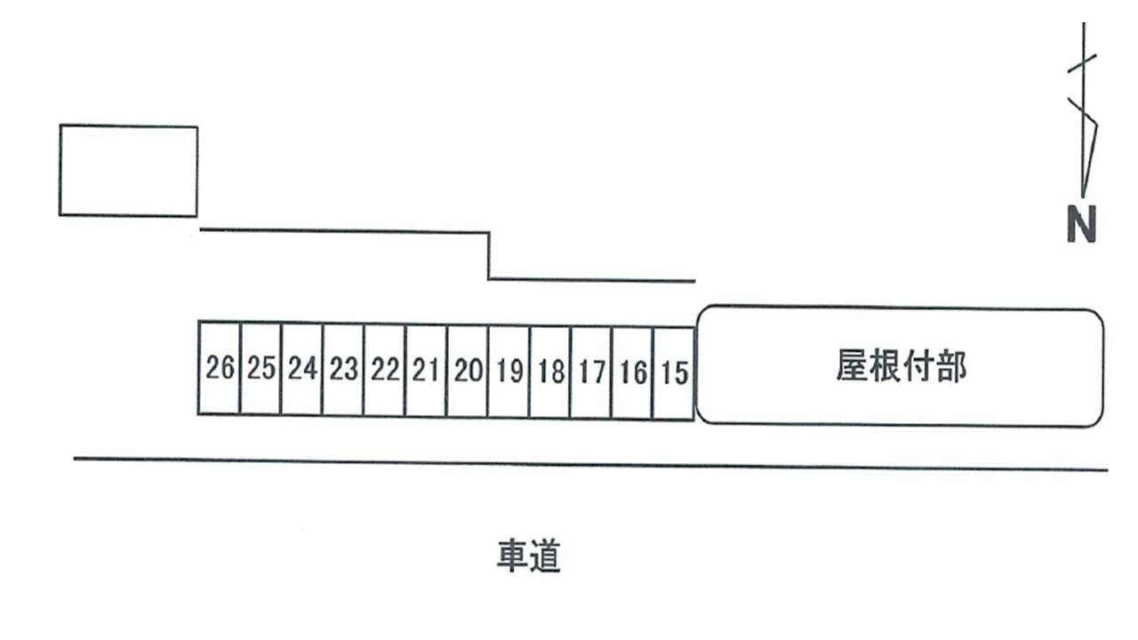 長栄駐車場Ｉの駐車配置図