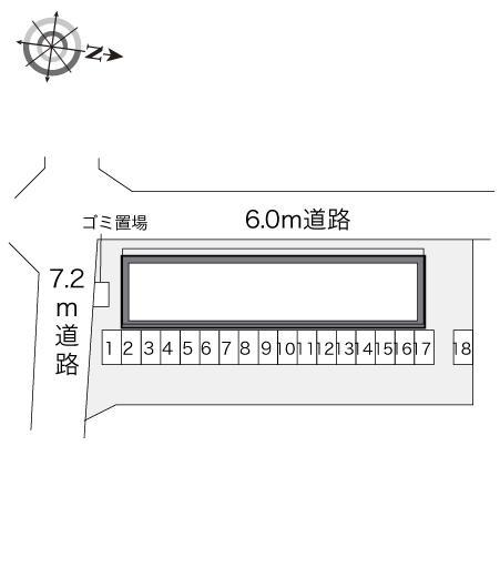 エリアピース(23125)の駐車配置図