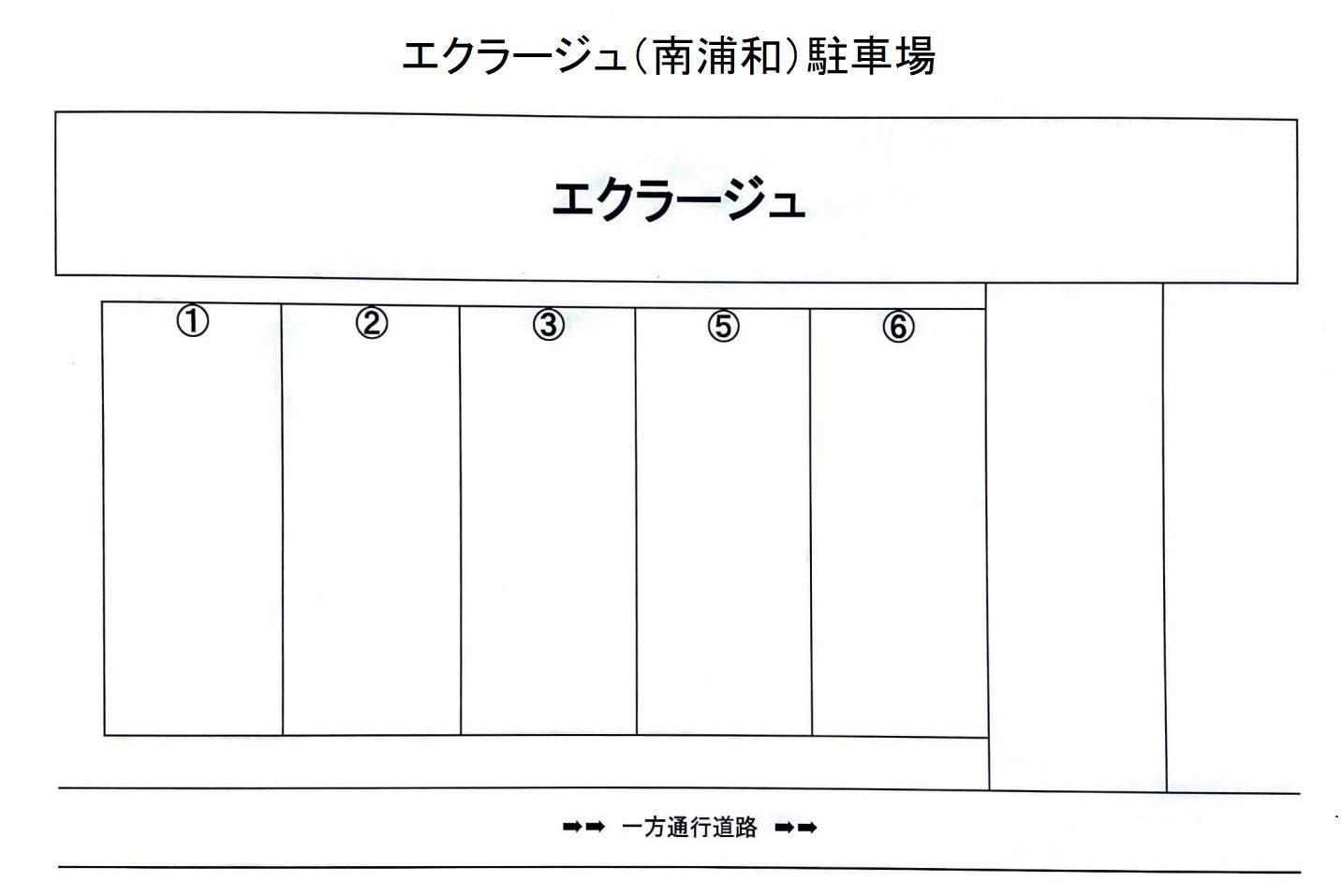 エクラージュ駐車場の駐車配置図