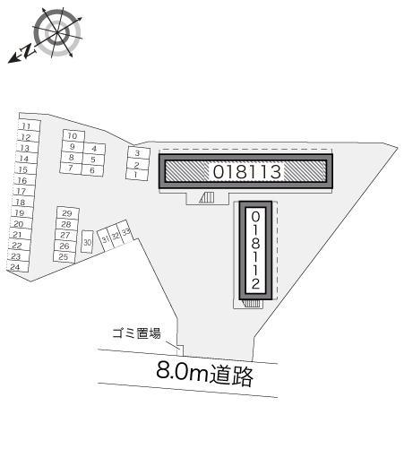 ＢｒｏｓⅡ(18113)の駐車配置図