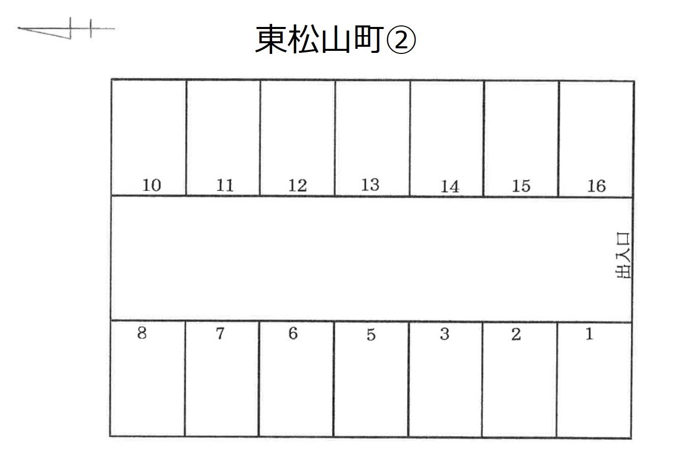 東松山町②の駐車配置図