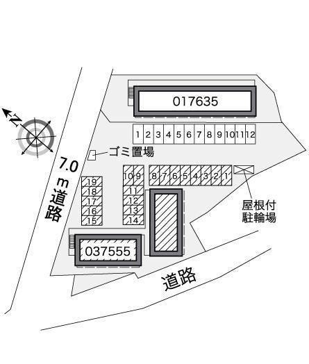 立花Ⅱ(37555)の駐車配置図