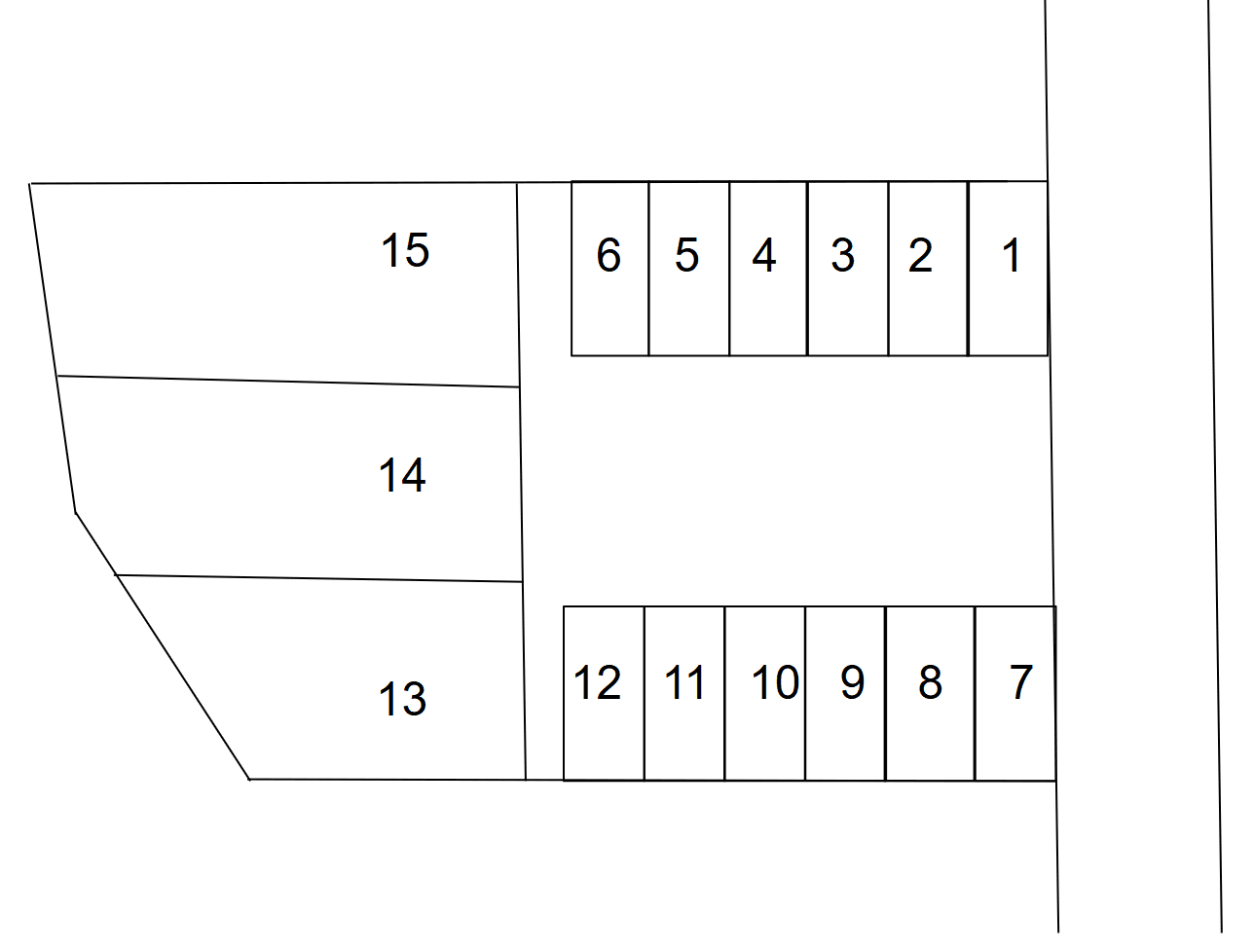 スマイルパーク河原50の駐車配置図