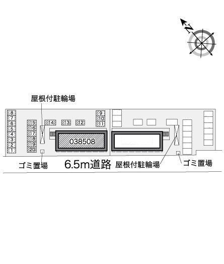 メゾンドＭ　Ⅱ(38508)の駐車配置図