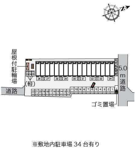 天白(37003)の駐車配置図