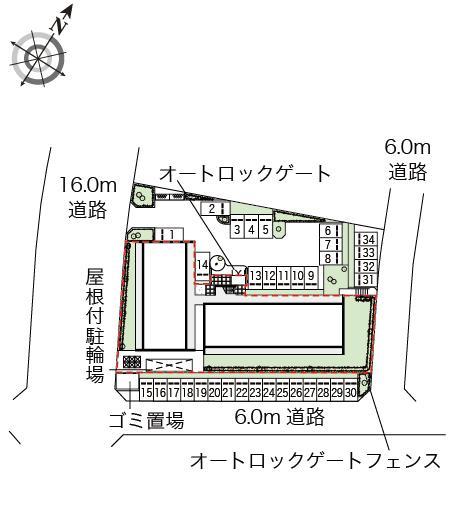 扇(43581)の駐車配置図