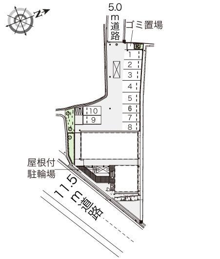 ひまわり(40266)の駐車配置図