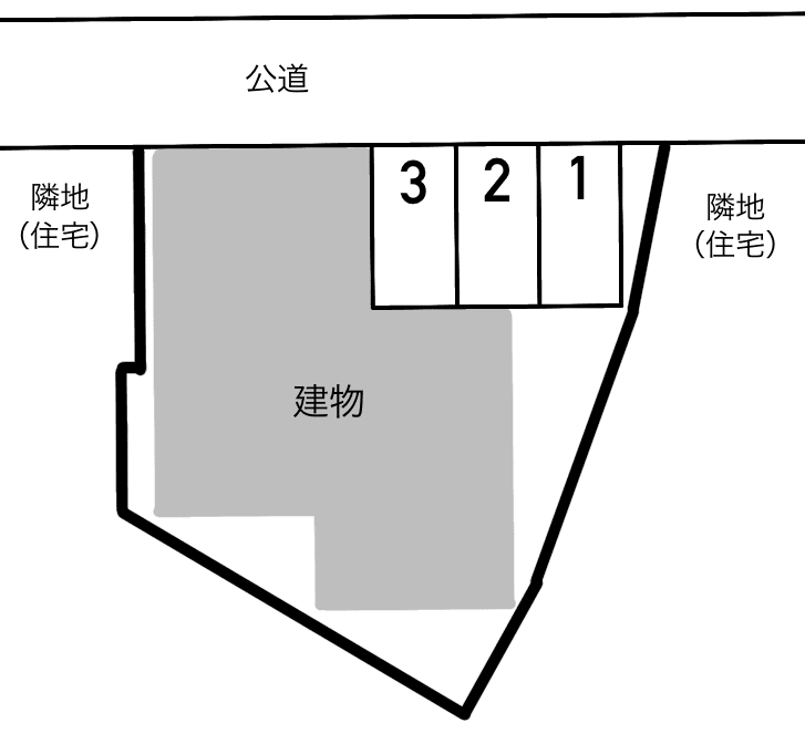 クレール・マ・メゾンの駐車配置図