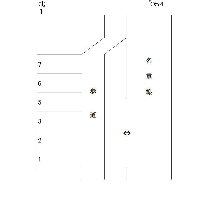岩倉－54の駐車配置図