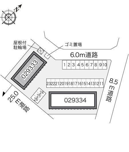 アトリオ　Ａ(29333)の駐車配置図
