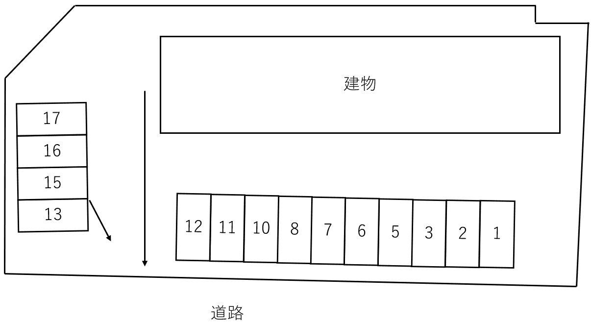 ｍａｉｓｏｎ　ｄｅ　Ｂａｃｈ　Ⅱの駐車配置図